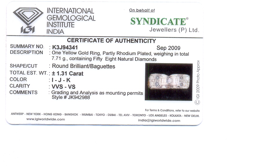 DIAMOND RING GENTS