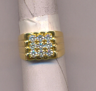 DIAMOND RING GENTS FANCY