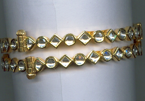 GOLD BANGLE KUNDAN EXCLUSIVE