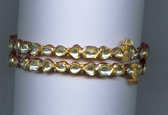 GOLD BANGLE KUNDAN EXCLUSIVE