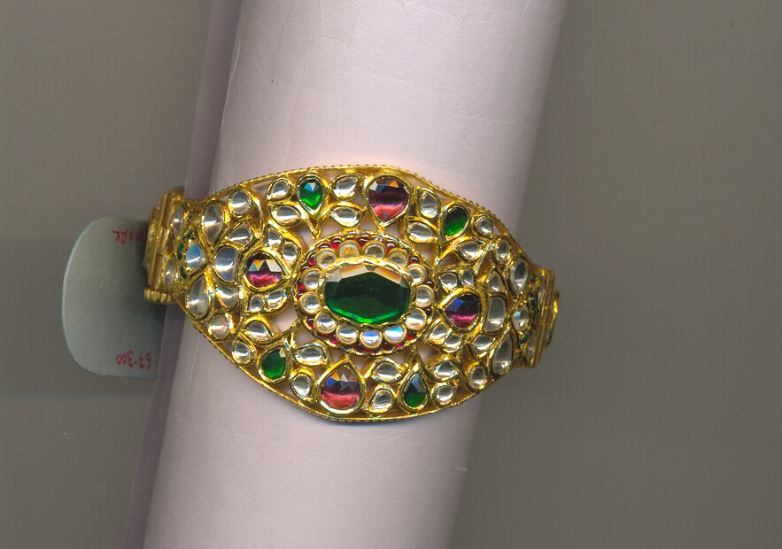 GOLD BANGLE KUNDAN EXCLUSIVE