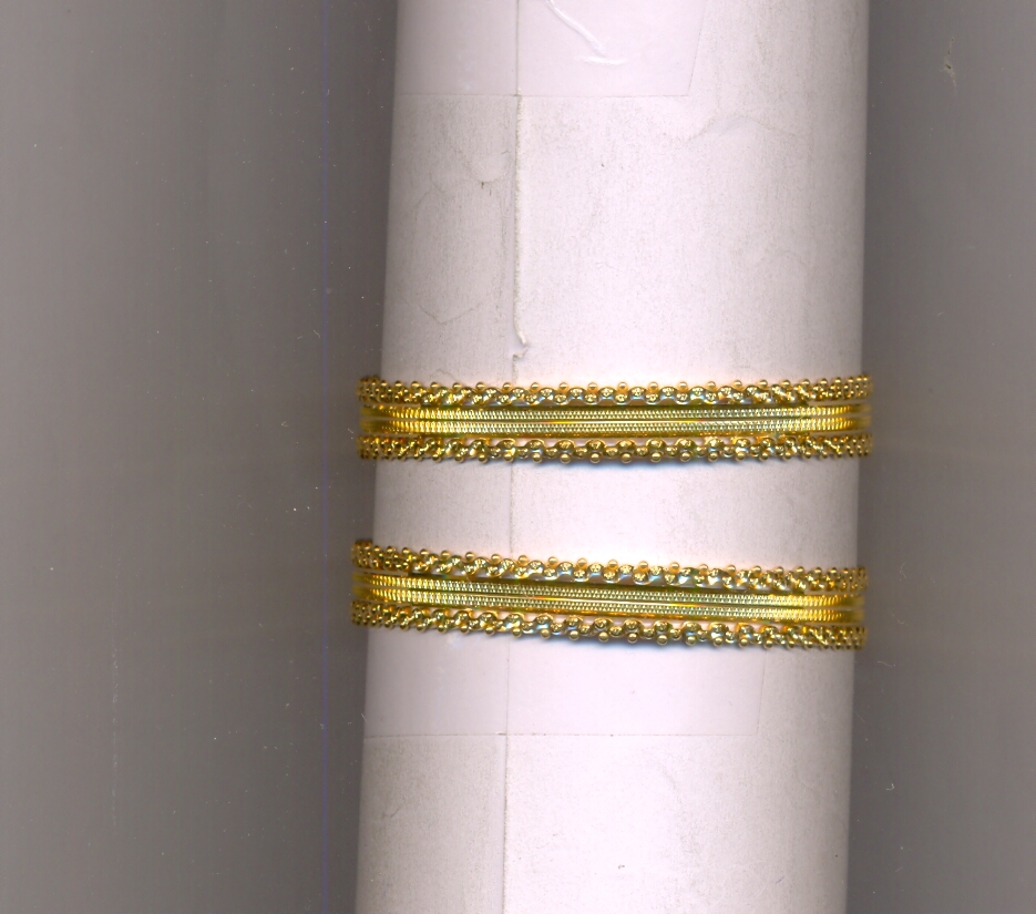 GOLD BANGLE MACHINE CUTTING FANCY