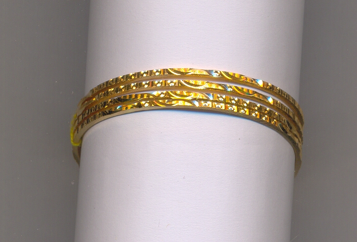GOLD BANGLE MACHINE CUTTING FANCY