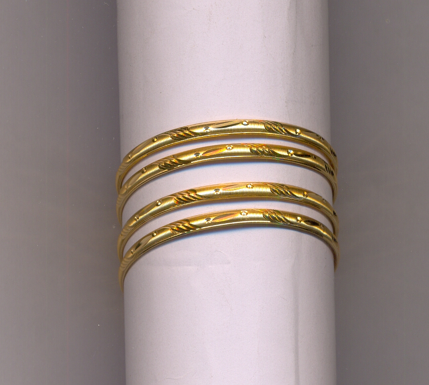 GOLD BANGLE MACHINE CUTTING FANCY