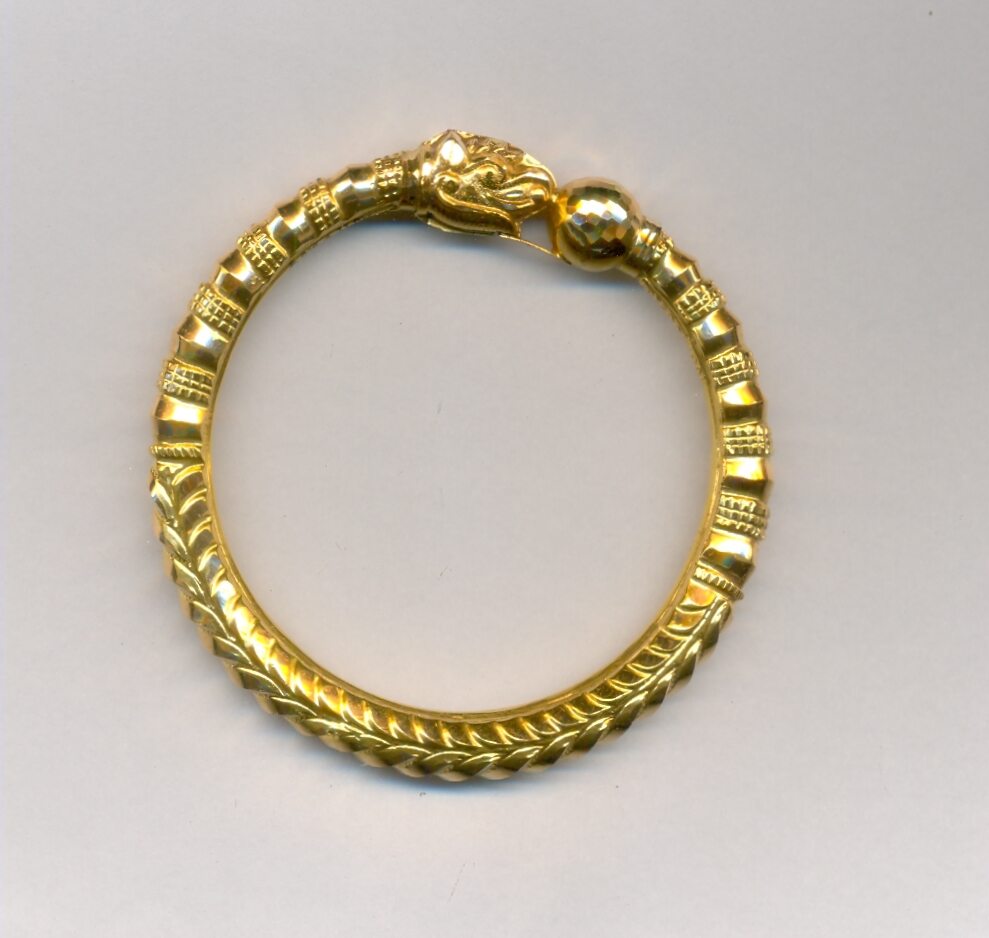 GOLD BANGLE PLAIN FANCY