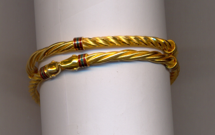 GOLD BANGLE PLAIN FANCY
