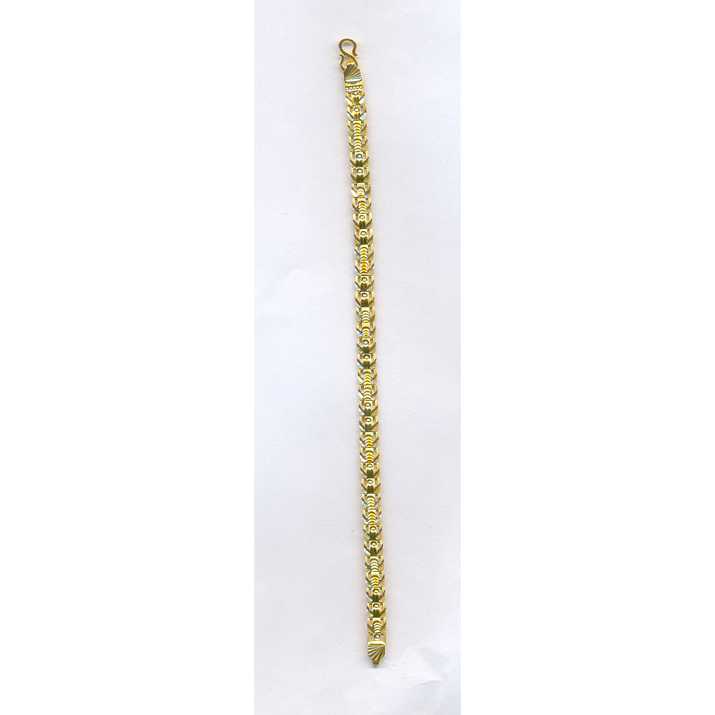GOLD BRACELET GENTS PLAIN FANCY