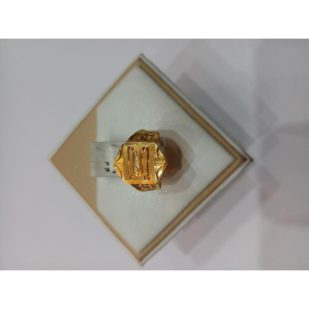 GOLD RING GENTS PLAIN FANCY