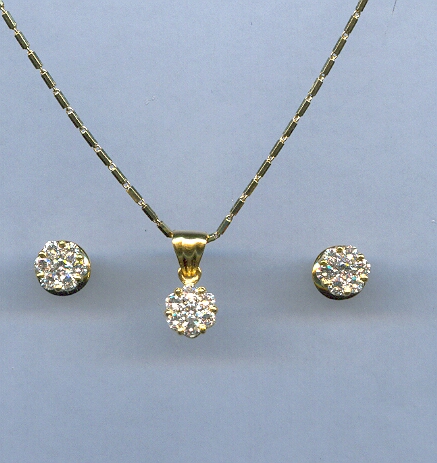 DIAMOND FULL SET PENDENT DESIGNER