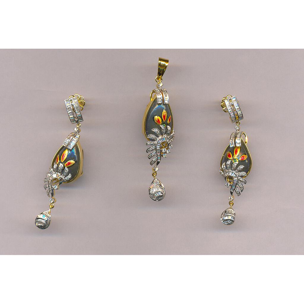 DIAMOND FULL SET PENDENT DESIGNER