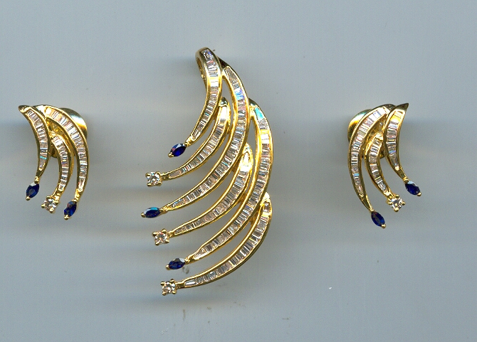 DIAMOND FULL SET PENDENT FANCY
