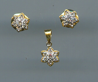 DIAMOND FULL SET PENDENT FANCY