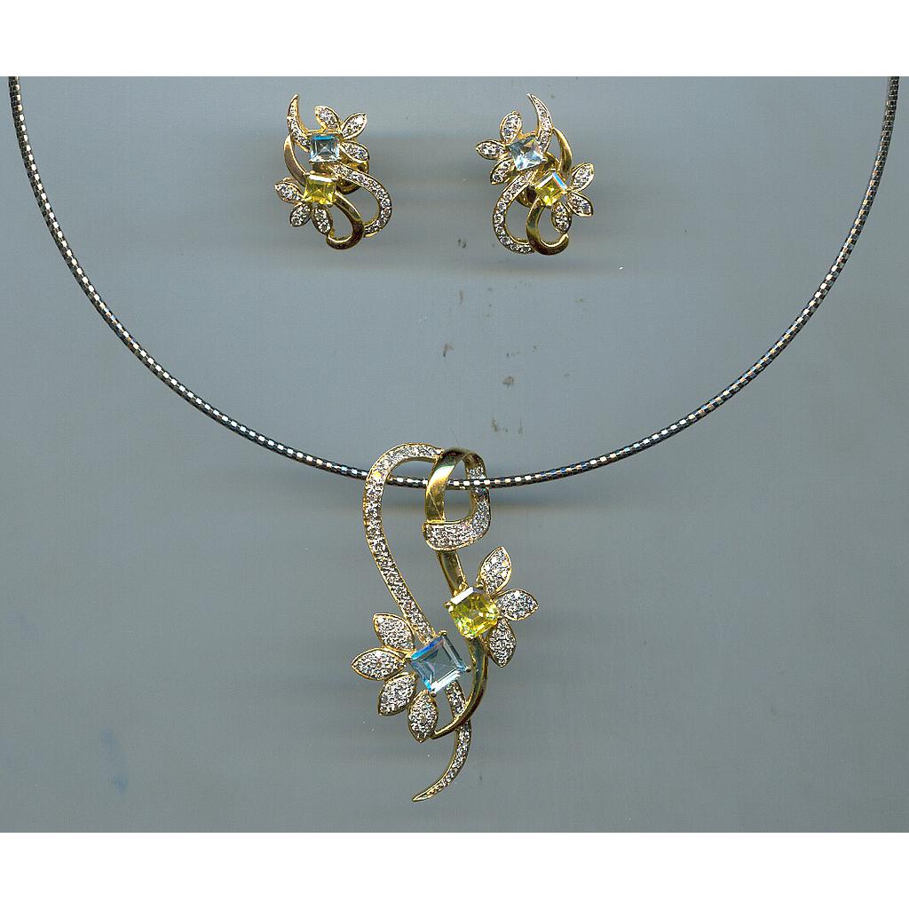 DIAMOND FULL SET PENDENT FANCY