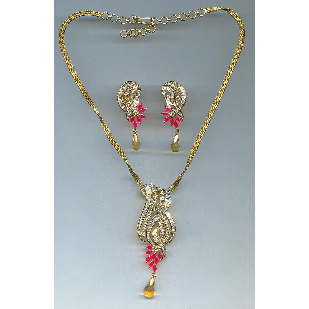 DIAMOND FULL SET PENDENT FANCY