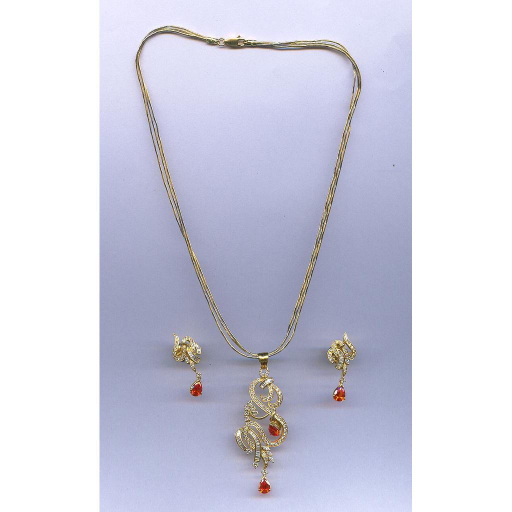 DIAMOND FULL SET PENDENT FANCY