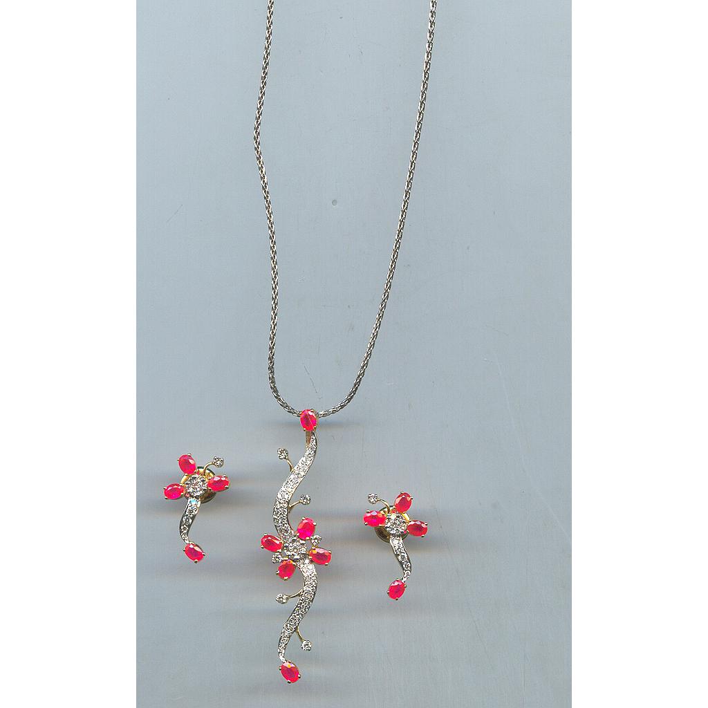 DIAMOND FULL SET PENDENT FANCY
