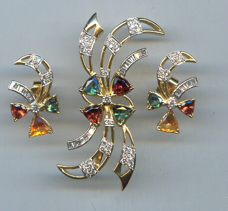 DIAMOND FULL SET PENDENT FANCY