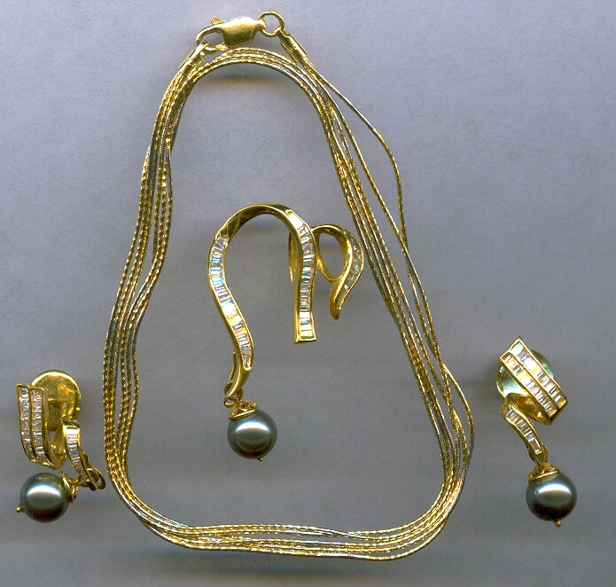 DIAMOND FULL SET PENDENT FANCY
