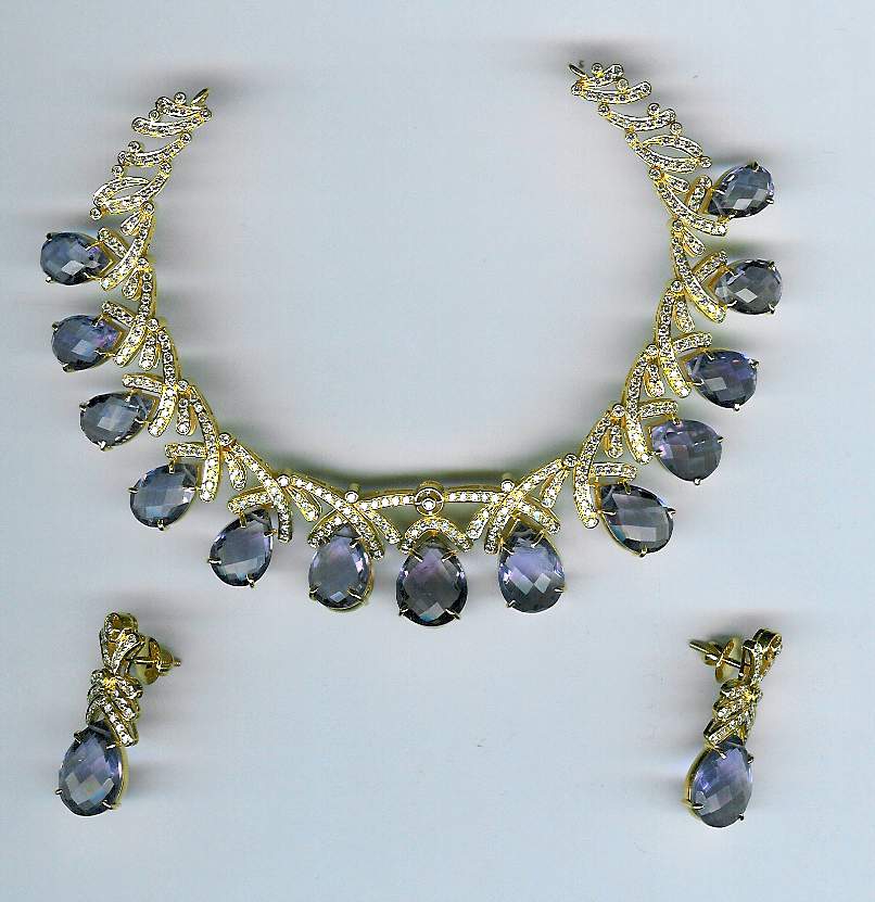 DIAMOND HALF SET LONG ANTIQUE