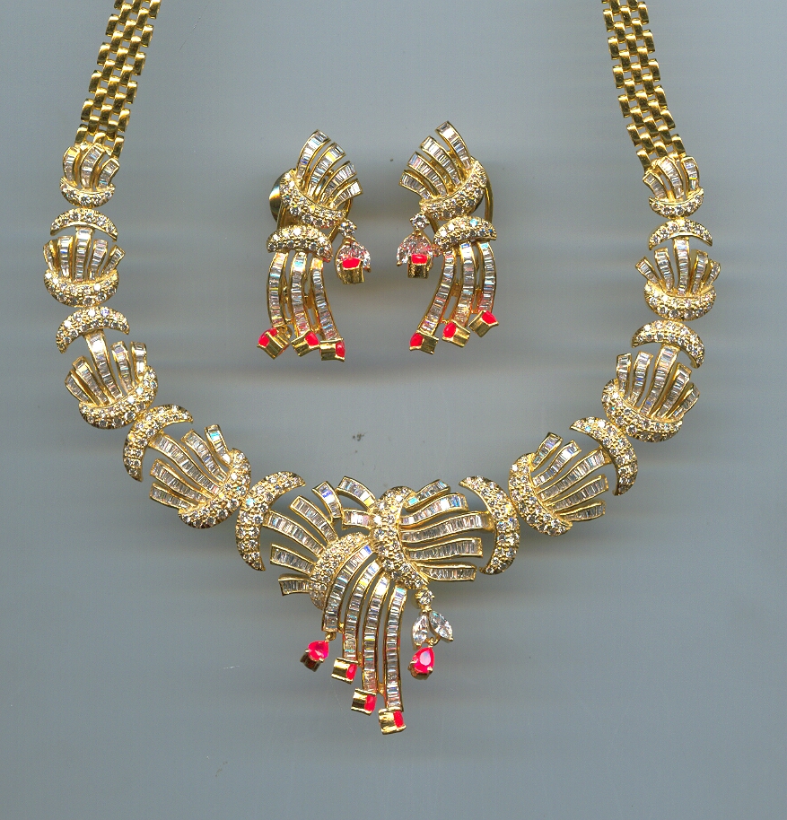 DIAMOND HALF SET LONG ANTIQUE