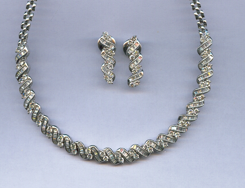 DIAMOND HALF SET LONG ANTIQUE