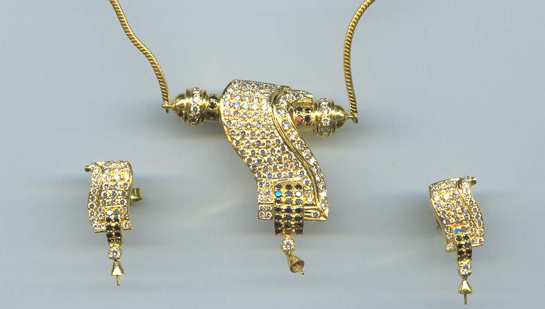DIAMOND HALF SET LONG ANTIQUE