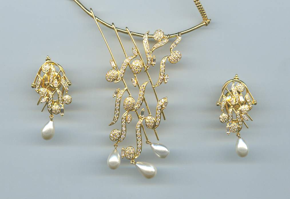 DIAMOND HALF SET LONG ANTIQUE