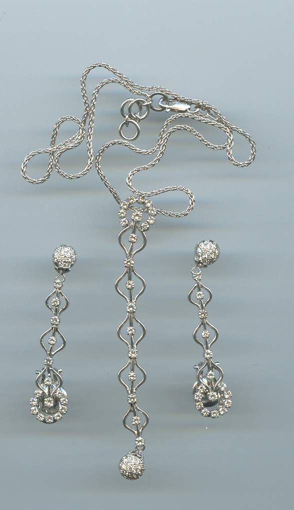 DIAMOND HALF SET LONG ANTIQUE