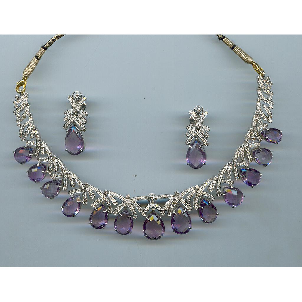 DIAMOND HALF SET LONG ANTIQUE
