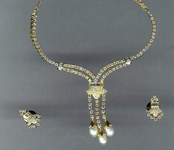 DIAMOND HALF SET LONG ANTIQUE