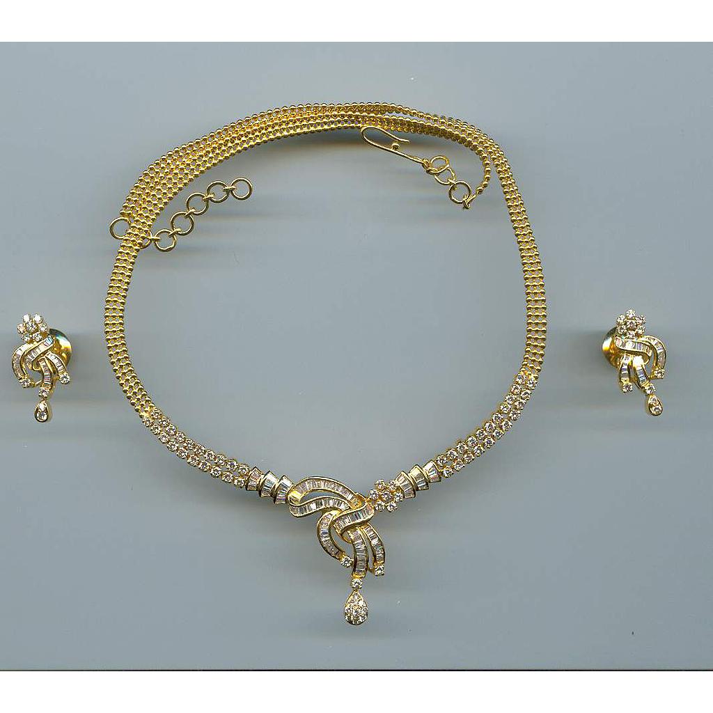 DIAMOND HALF SET LONG ANTIQUE