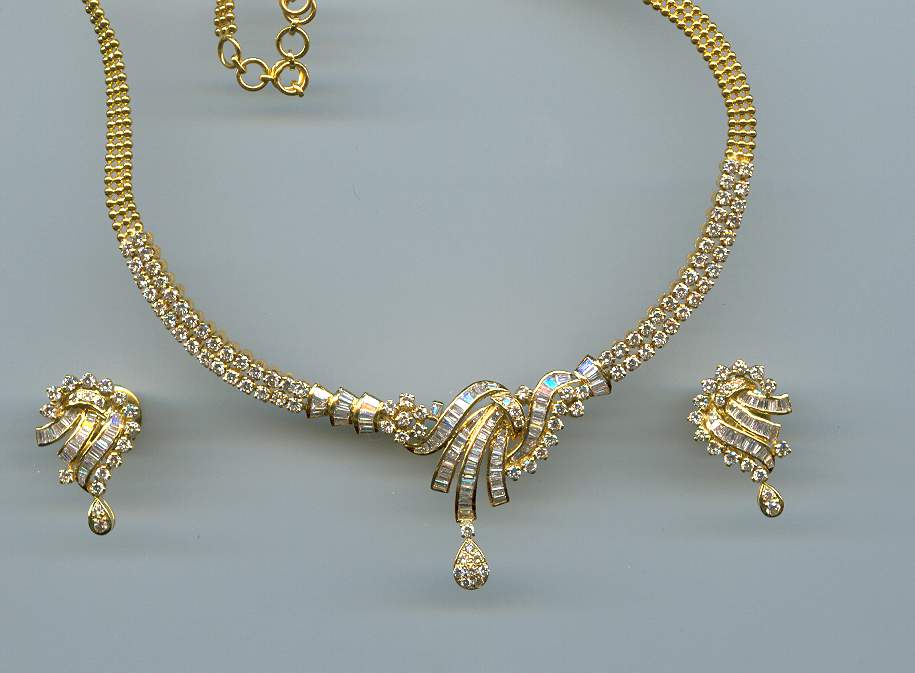 DIAMOND HALF SET LONG ANTIQUE