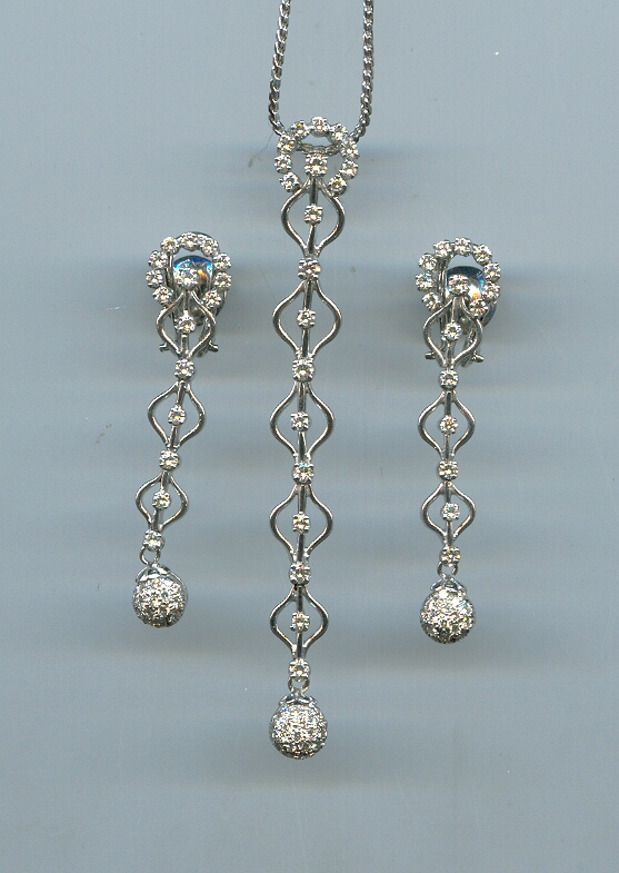 DIAMOND HALF SET LONG ANTIQUE