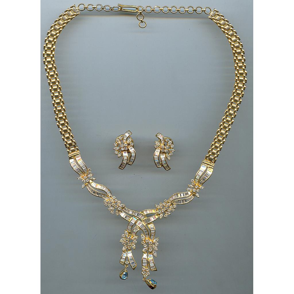 DIAMOND HALF SET LONG DESIGNER