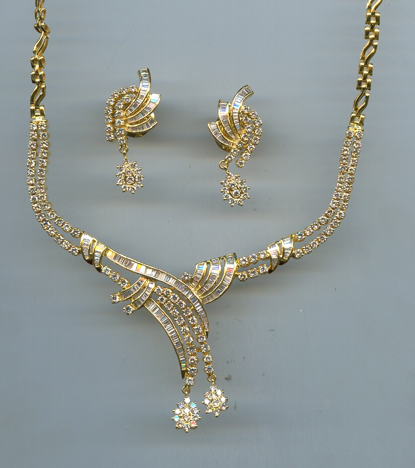 DIAMOND HALF SET LONG DESIGNER