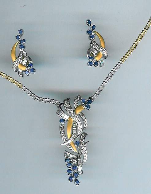 DIAMOND HALF SET LONG DESIGNER