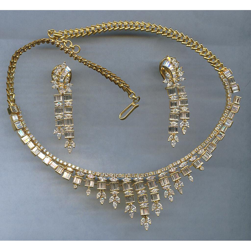 DIAMOND HALF SET LONG DESIGNER