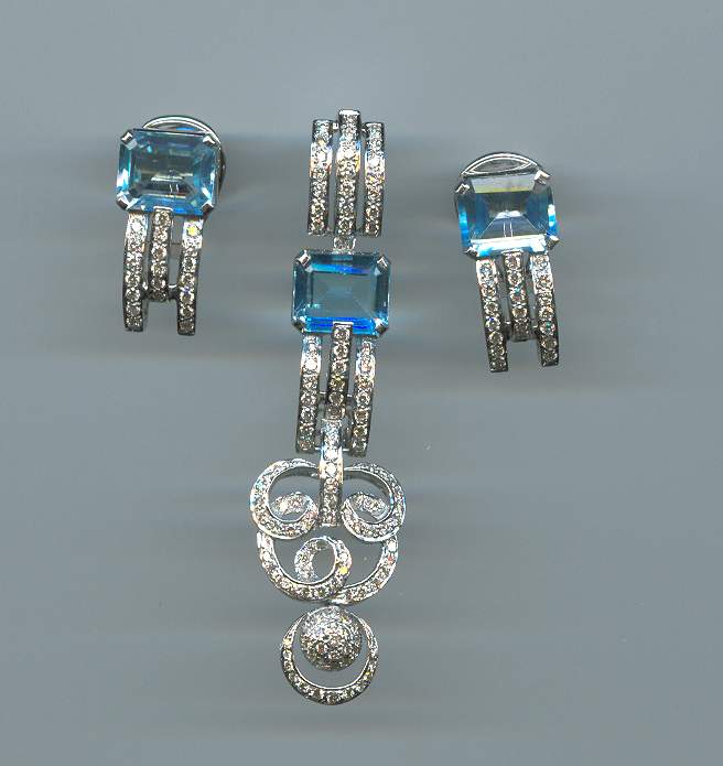 DIAMOND HALF SET LONG DESIGNER