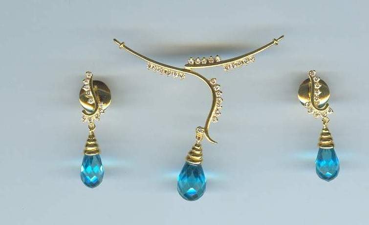 DIAMOND HALF SET LONG DESIGNER