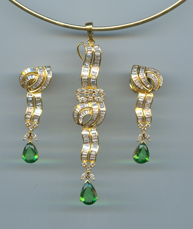 DIAMOND HALF SET LONG DESIGNER