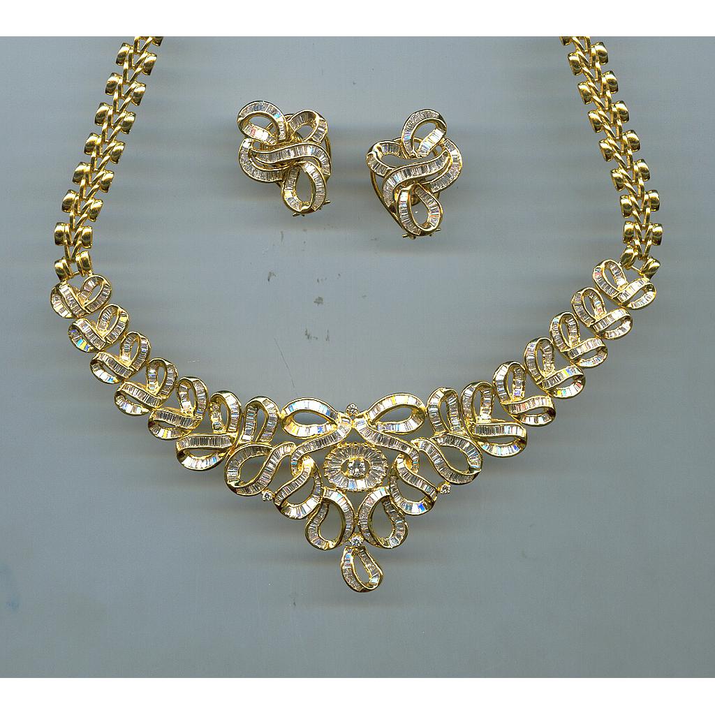 DIAMOND HALF SET LONG DESIGNER