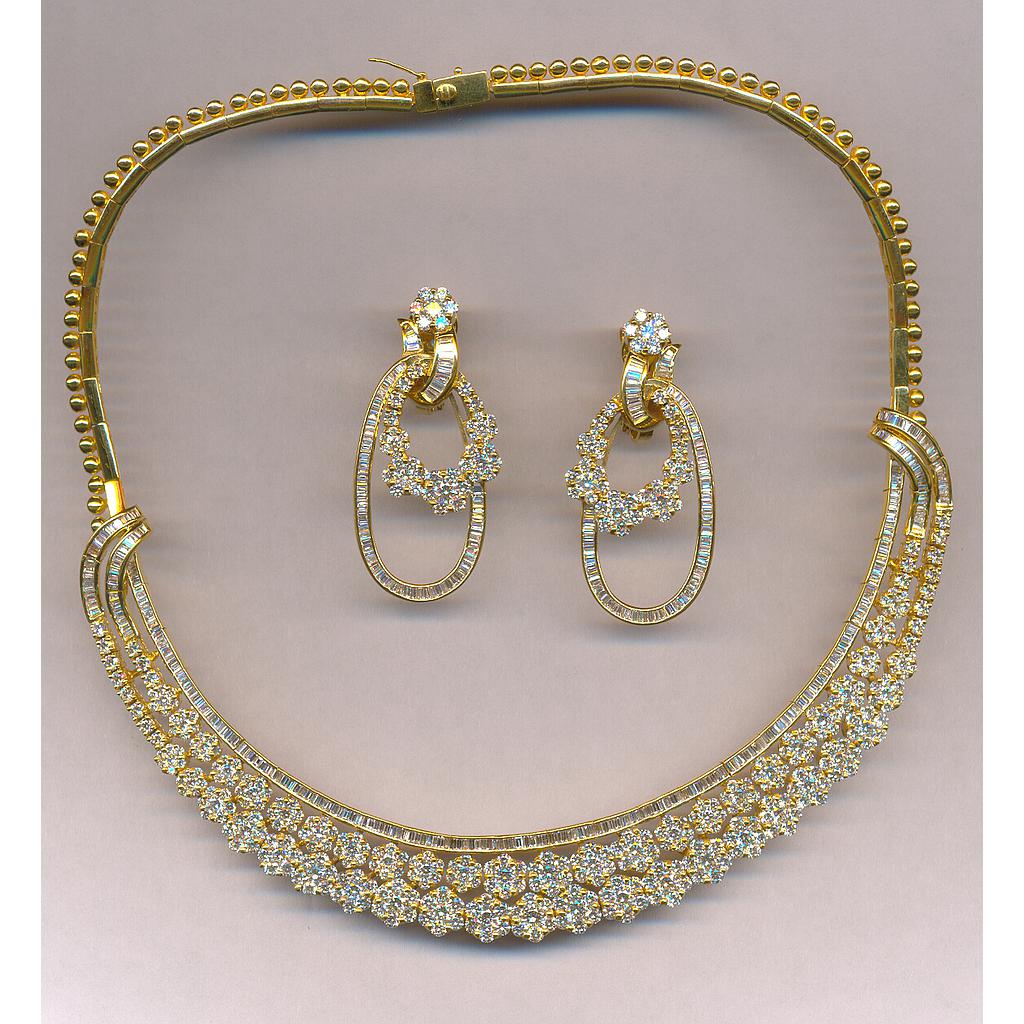DIAMOND HALF SET LONG DESIGNER