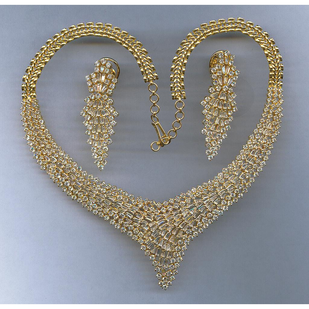 DIAMOND HALF SET LONG DESIGNER