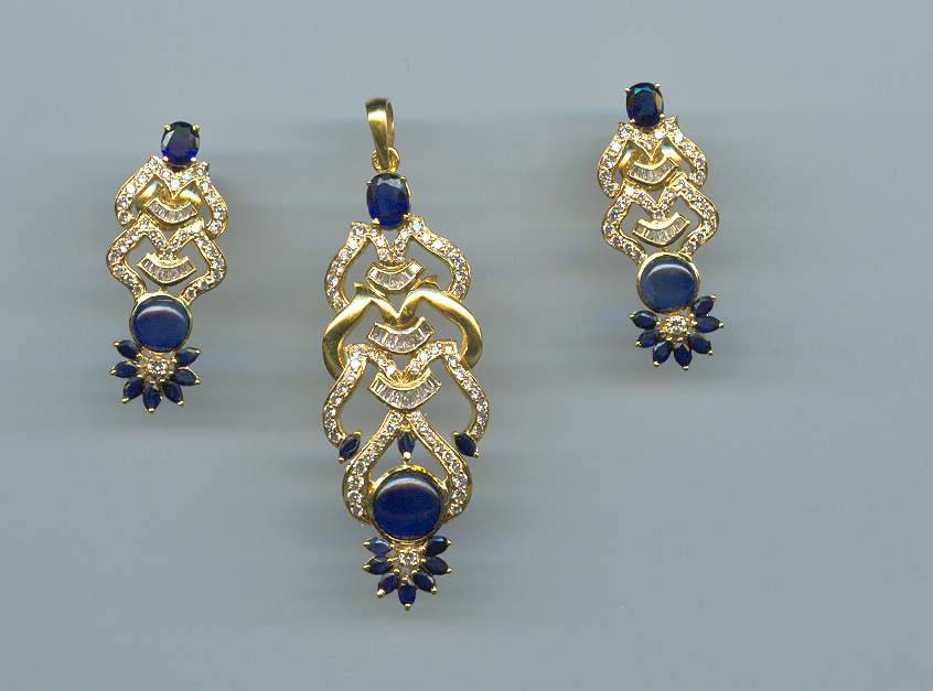 DIAMOND HALF SET LONG DESIGNER