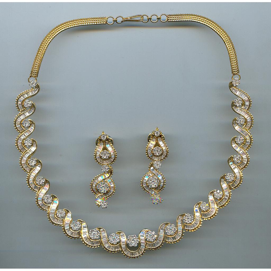 DIAMOND HALF SET LONG DESIGNER