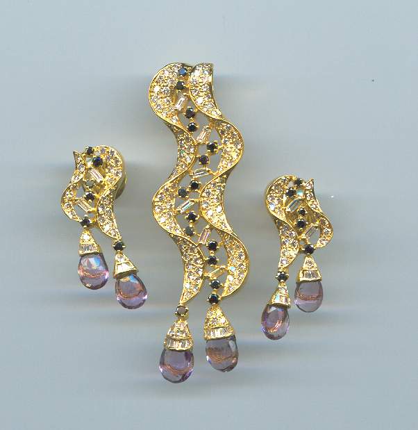 DIAMOND HALF SET LONG DESIGNER
