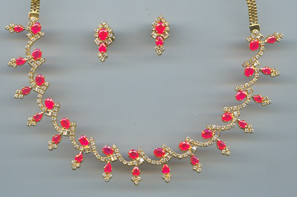 DIAMOND HALF SET LONG DESIGNER