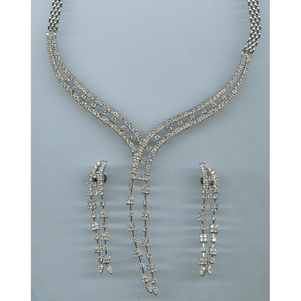 DIAMOND HALF SET LONG DESIGNER