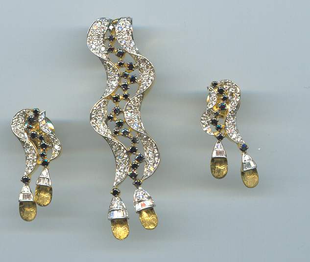 DIAMOND HALF SET LONG DESIGNER
