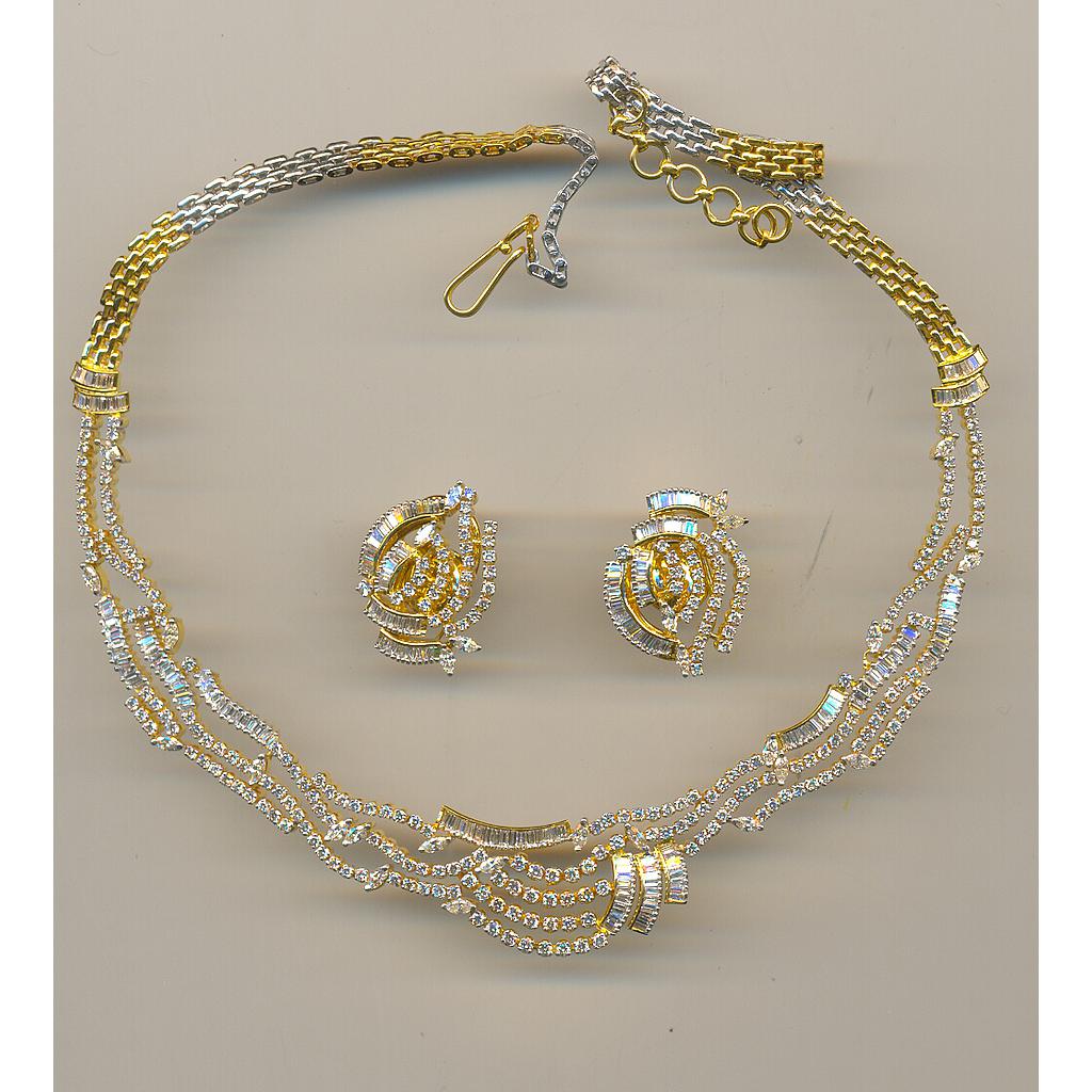 DIAMOND HALF SET LONG DESIGNER